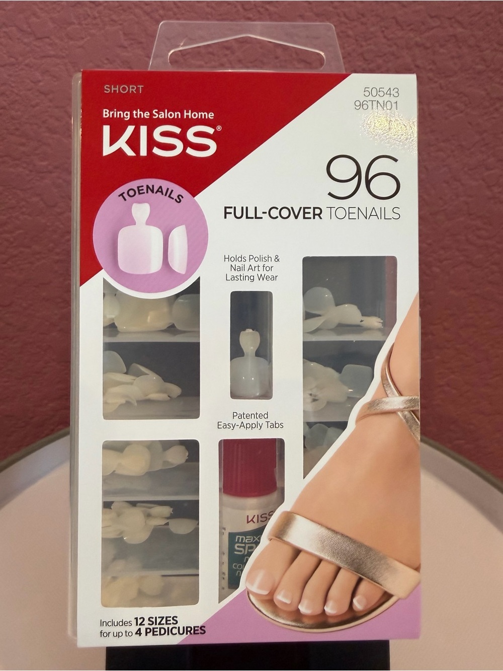 NEW KISS Full-Cover Toenails Pack in White